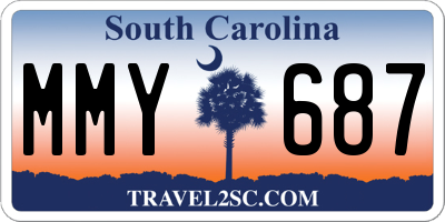SC license plate MMY687