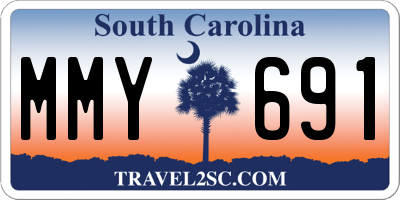 SC license plate MMY691