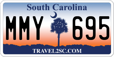 SC license plate MMY695