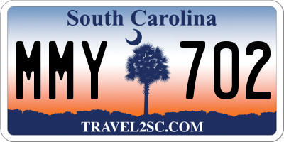 SC license plate MMY702