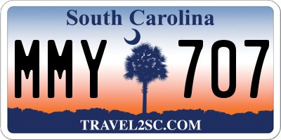 SC license plate MMY707