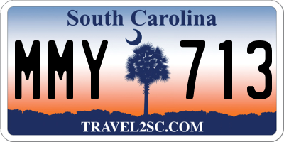 SC license plate MMY713