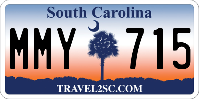 SC license plate MMY715