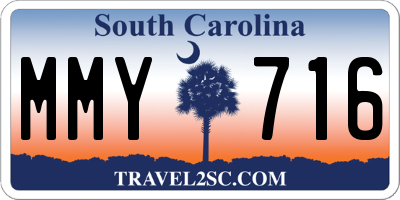 SC license plate MMY716