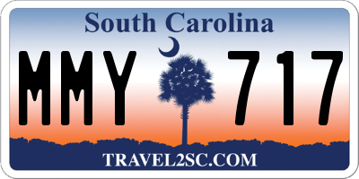 SC license plate MMY717
