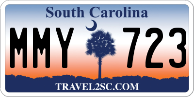 SC license plate MMY723