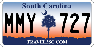 SC license plate MMY727
