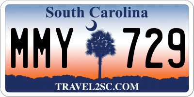 SC license plate MMY729