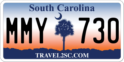 SC license plate MMY730