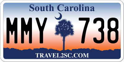 SC license plate MMY738