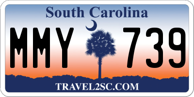 SC license plate MMY739