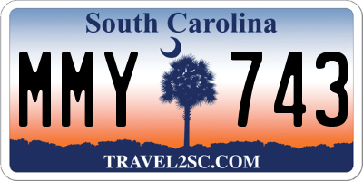 SC license plate MMY743