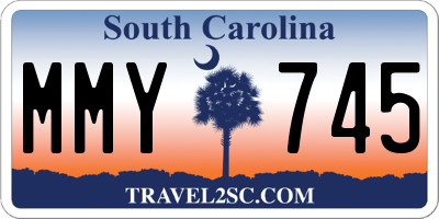 SC license plate MMY745