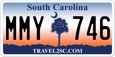 SC license plate MMY746