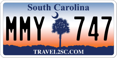 SC license plate MMY747
