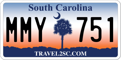 SC license plate MMY751