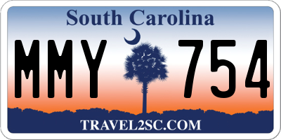 SC license plate MMY754