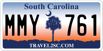 SC license plate MMY761