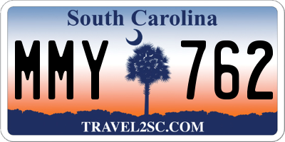SC license plate MMY762