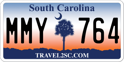 SC license plate MMY764