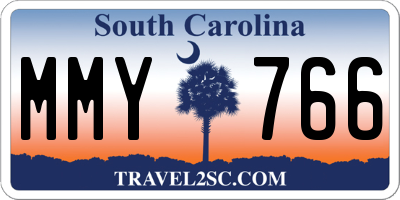 SC license plate MMY766