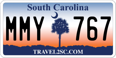 SC license plate MMY767