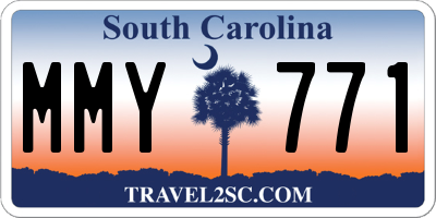SC license plate MMY771