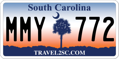 SC license plate MMY772