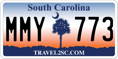 SC license plate MMY773