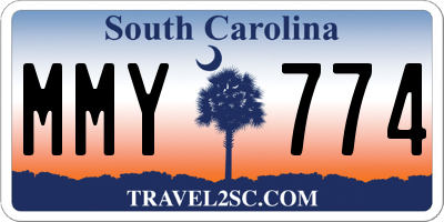SC license plate MMY774