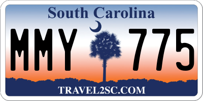 SC license plate MMY775