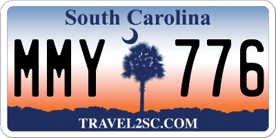 SC license plate MMY776