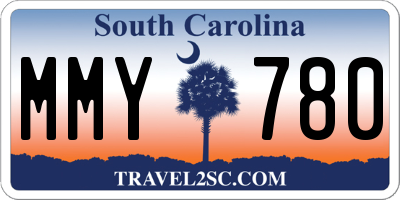 SC license plate MMY780