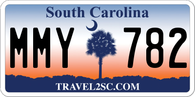 SC license plate MMY782