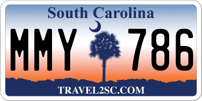 SC license plate MMY786