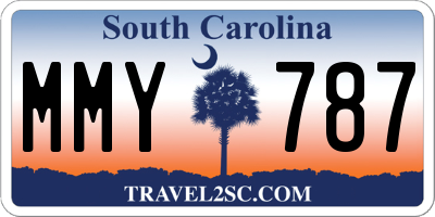 SC license plate MMY787