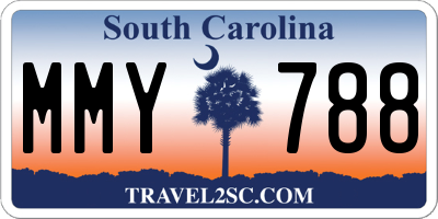SC license plate MMY788