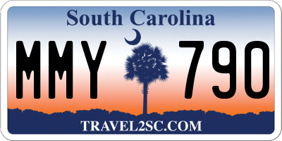 SC license plate MMY790