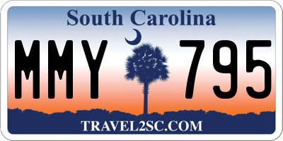 SC license plate MMY795