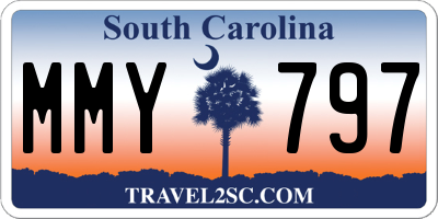 SC license plate MMY797