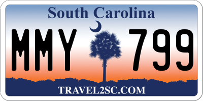 SC license plate MMY799