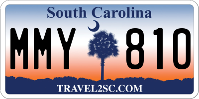SC license plate MMY810