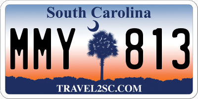 SC license plate MMY813