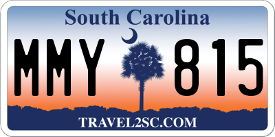 SC license plate MMY815