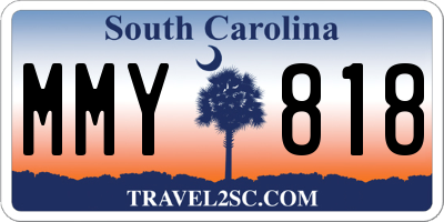 SC license plate MMY818