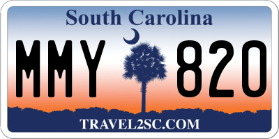 SC license plate MMY820