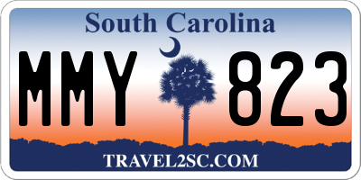 SC license plate MMY823