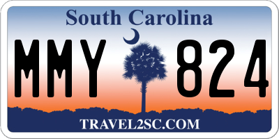 SC license plate MMY824