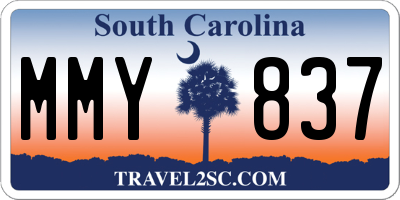 SC license plate MMY837