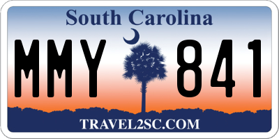 SC license plate MMY841
